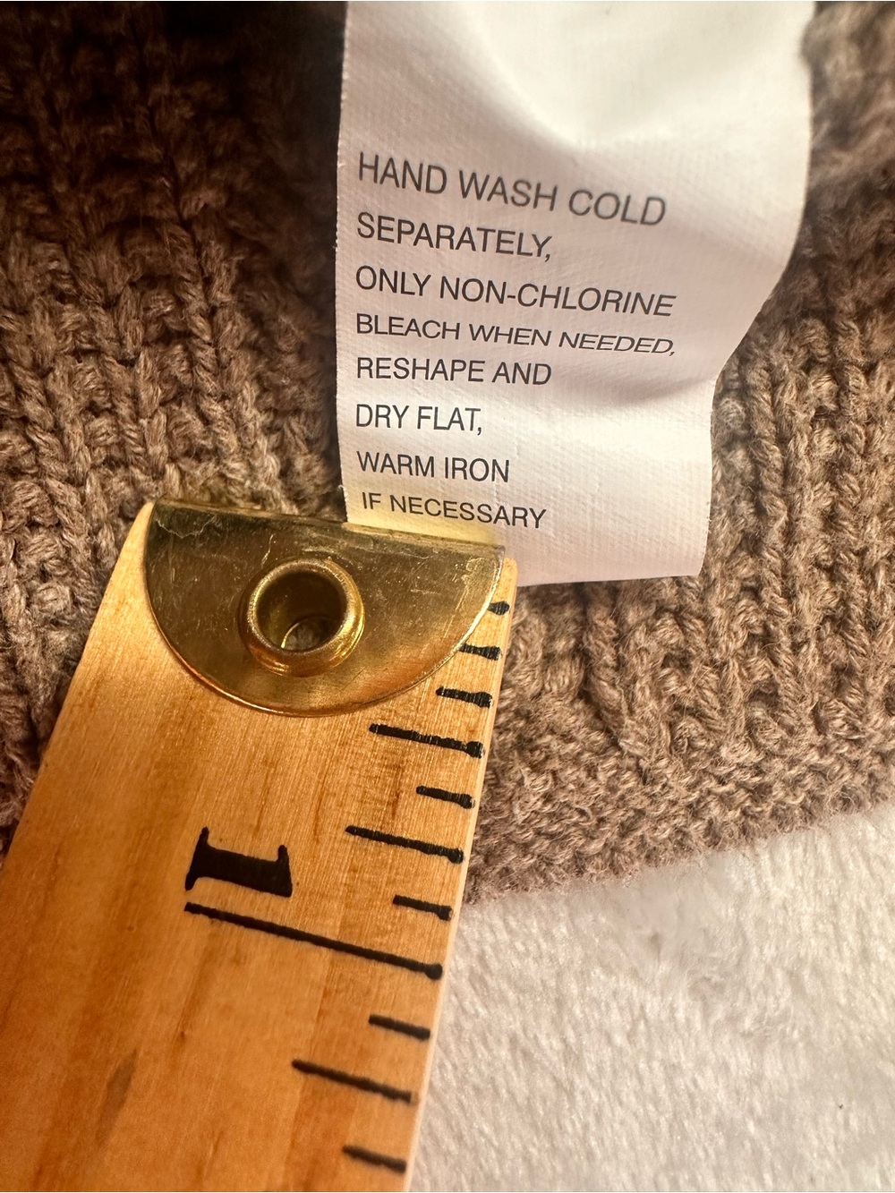 Jeanne Pierre Cable Knit Sweater XL Brown Cotton Chunky Fisherman Pullover - Picture 6 of 7